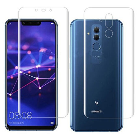 Huawei Mate 20 Lite Şeffaf Ön ve Arka Koruma 360 Full Kaplama Ekran Koruyucu