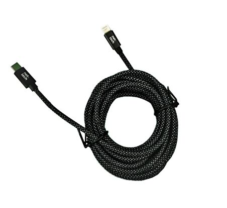 Nettech PD 20W İp Örgü 300 Cm Type-C To Lightning Şarj Data Kablosu