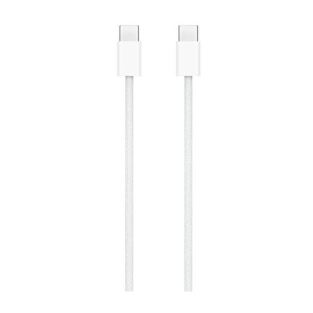Nettech NT-DC17 60W İp Örgü 100 Cm Type-C To Type-C Şarj ve Data Kablosu (Beyaz)