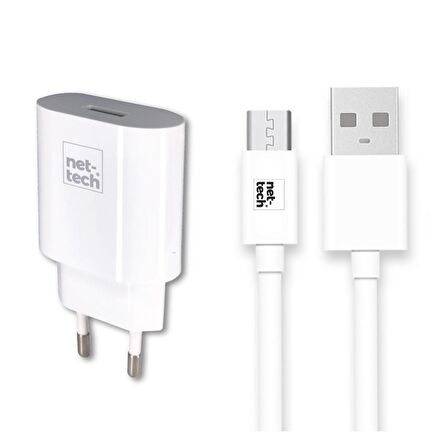Nettech NT-HCH02 Type-C Hızlı Şarj Aleti Beyaz