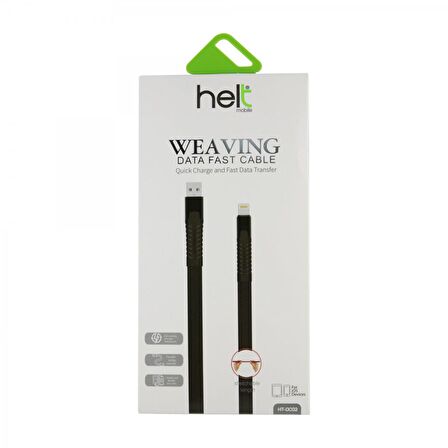 Helt HT-DC02 İp Örgü 120 Cm Lightning Şarj ve Data Kablosu