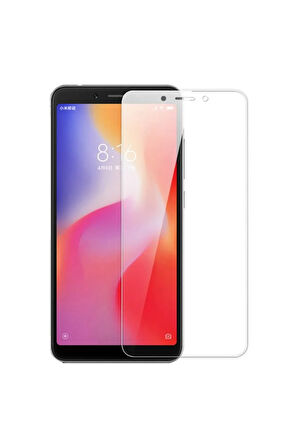 Xiaomi Redmi 6 Uyumlu Kılıf Dostu Cam Ekran Koruyucu - Şeffaf