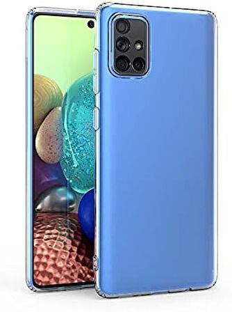 Samsung Galaxy A51 Lux Seri Kamera Korumalı Premium Şeffaf Silikon Kılıf