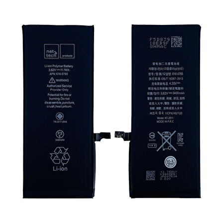Teknonet Apple iPhone 6 Plus Uyumlu Nettech 3580 mAh Batarya NT-32404