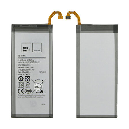 Teknonet Samsung Galaxy J800 J8 Uyumlu Nettech 2800 MAh Batarya NT-32416