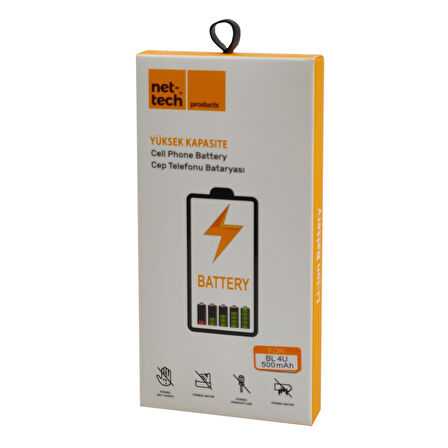 Teknonet Nokia BL-4U Uyumlu Nettech 1000 MAh Batarya NT-32438