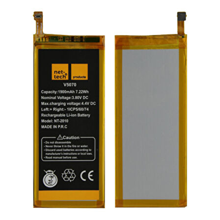 Teknonet Vestel Venüs V3 5070 Uyumlu Nettech 1900 MAh Batarya NT-32455