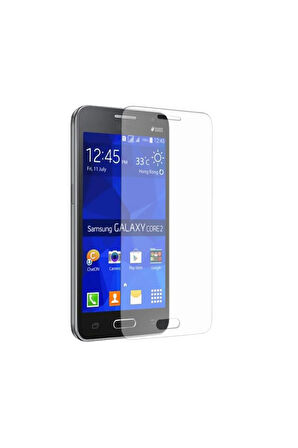 Samsung Galaxy Core 2 Uyumlu Ön Koruma Cam Ekran Koruyucu