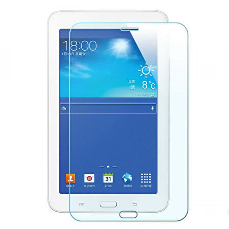 Nettech Samsung Galaxy T110 Tab 3 Lite 7.0 Uyumlu Ön Koruma Cam Ekran Koruyucu NT-6397