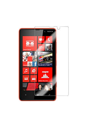 Nokia Lumia 820 Uyumlu Ön Koruma Cam Ekran Koruyucu