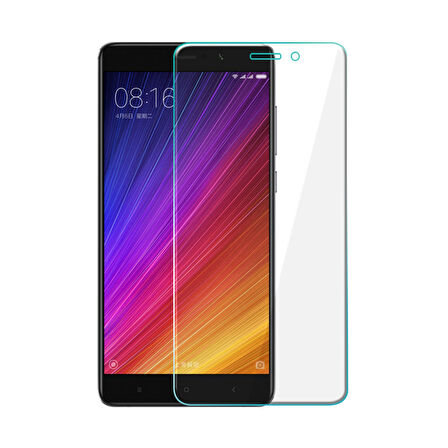 Xiaomi Mi 5S Plus Uyumlu Şeffaf Temperli Cam Ekran Koruyucu