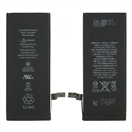 Teknonet Apple iPhone 6 Uyumlu Apple APN:616-0805 1810 mAh Batarya NT-5369