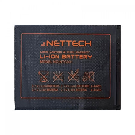 Teknonet Samsung Sgh-B5722 Uyumlu Nettech NTC-001 1100 MAh Batarya NT-7727