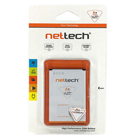 Teknonet Samsung Galaxy G800 S5 Mini Uyumlu Nettech 1900 MAh Batarya NT-10500