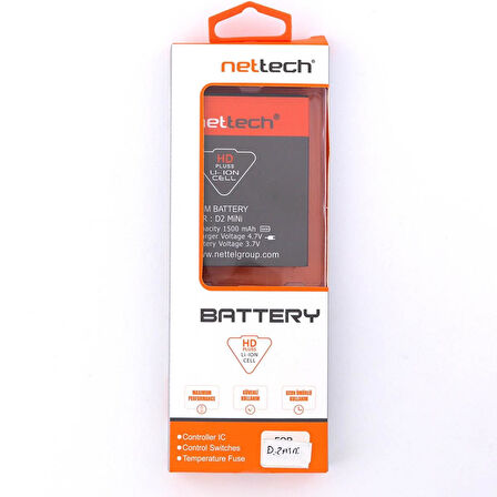 Teknonet General Mobile Discovery 2 Mini Uyumlu Nettech 1500 MAh Batarya NT-10512