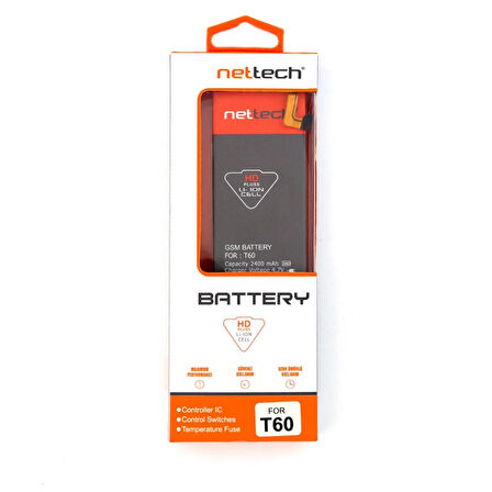 Teknonet Turkcell T60 Uyumlu Nettech NT-2005 2300 MAh Batarya NT-10515