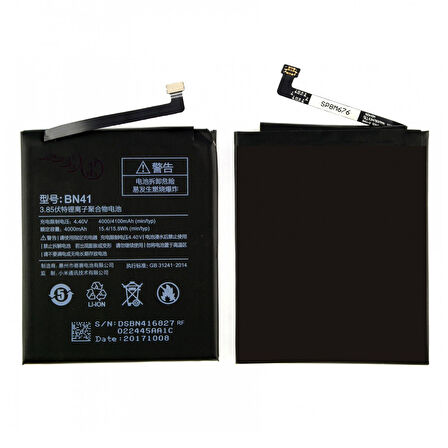 Teknonet Xiaomi Redmi Note 4 Uyumlu Xiaomi BN41 4000 MAh Batarya NT-21444