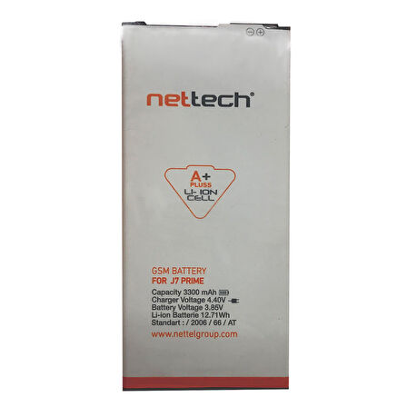 Teknonet Samsung Galaxy G610 J7 Prime Uyumlu Nettech 2900 MAh Batarya NT-21448