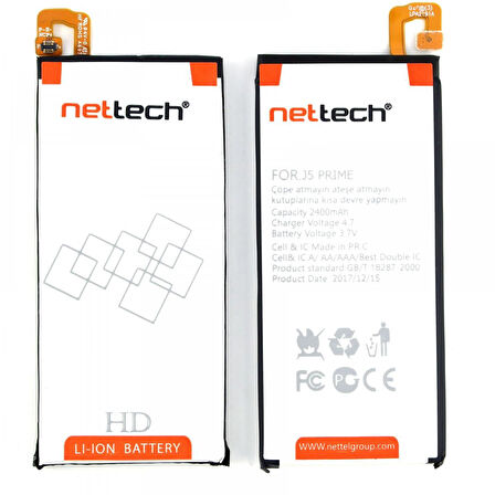 Teknonet Samsung Galaxy G570 J5 Prime Uyumlu Nettech 2400 MAh Batarya NT-21449