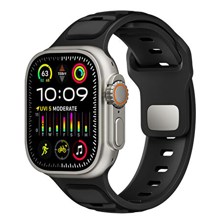 Nettech Apple Watch Seri 42/44 mm Uyumlu Silikon Kordon NT-115473