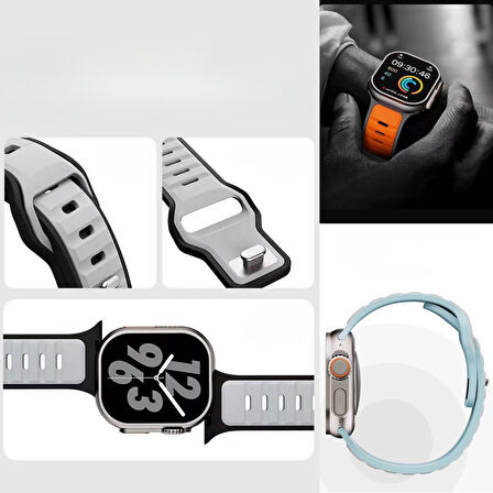 Nettech Apple Watch Seri 42/44 mm Uyumlu Silikon Kordon NT-115473