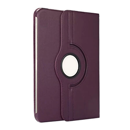 Samsung Galaxy Tab S10 FE Plus 360 Dönen Standlı Kapaklı Kılıf (Mor)