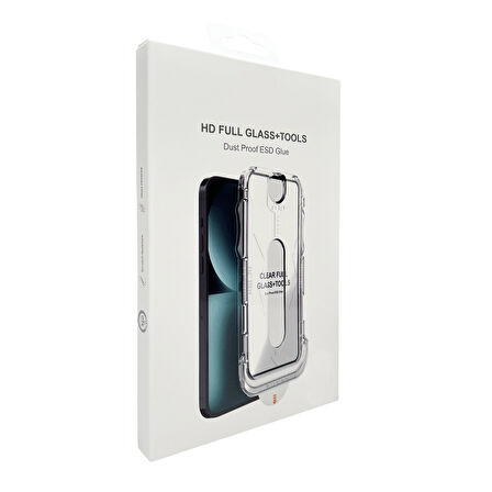 iPhone 17 Kolay Uygulama Aparatlı Dust Proof Temperli Cam Ekran Koruyucu