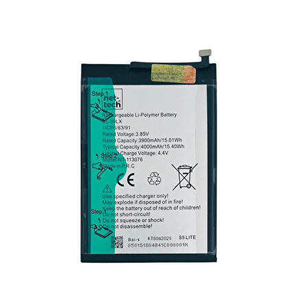 Teknonet İnfinix S5 Lite Uyumlu Nettech BL-39LX 4000 MAh Batarya NT-113076
