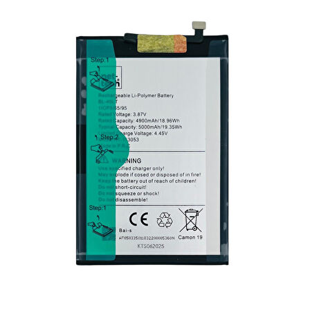 Teknonet Tecno Camon 19 Uyumlu Nettech BL-49LT 5000 MAh Batarya NT-113053