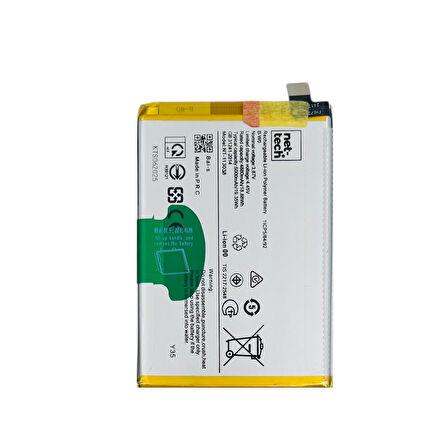 Teknonet Vivo Y35 Uyumlu Nettech B-Y1 5000 MAh Batarya NT-113038
