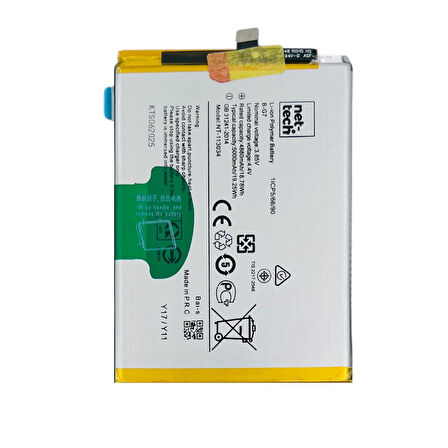 Teknonet Vivo Y17 Uyumlu Nettech B-G7 5000 MAh Batarya NT-113034