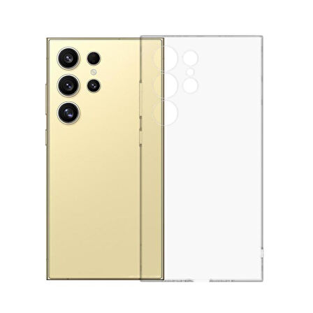 Samsung Galaxy S24 Ultra Crystal Clear Şeffaf Silikon Kılıf