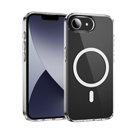 iPhone 16E Magsafe Magsafe Uyumlu Kılıf | Kristal Şeffaflık & Güçlü Mıknatıs