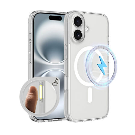 iPhone 16 Magsafe Uyumlu Kılıf | Kristal Şeffaflık & Güçlü Mıknatıs