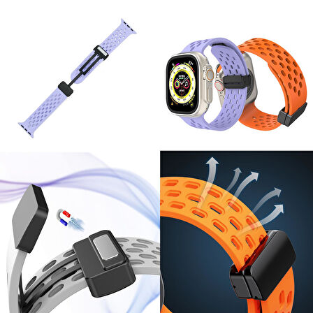 Nettech Apple Watch Seri 40/38 mm Uyumlu Silikon Kordon NT-112505