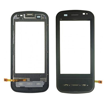 Teknonet Nokia C6 Uyumlu Dokunmatik Lens + Filmli VR-5417