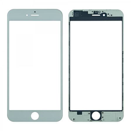 Teknonet Apple iPhone 6 Plus Uyumlu Dokunmatik Lens + Oca + Çerçeve VR-2514