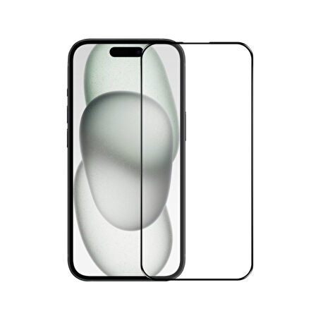 iPhone 16 Pro Uyumlu 5D Glass Temperli Cam Ekran Koruyucu