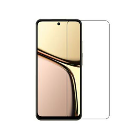 Realme C65 Uyumlu Şeffaf Temperli Cam Ekran Koruyucu