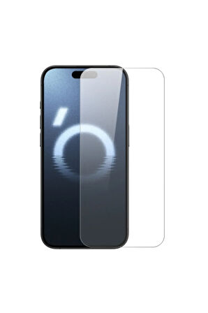 iPhone 16 Pro Max Uyumlu Ön Koruma Cam Ekran Koruyucu - Şeffaf