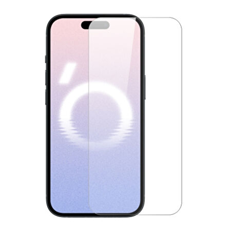 iPhone 16 Plus Uyumlu Şeffaf Temperli Cam Ekran Koruyucu