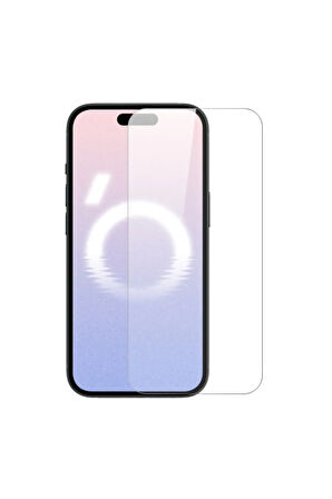 iPhone 16 Plus Uyumlu Ön Koruma Cam Ekran Koruyucu - Şeffaf