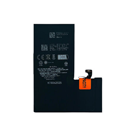 Teknonet Apple iPhone 15 Pro Uyumlu Nettech 3500 MAh Batarya NT-111275