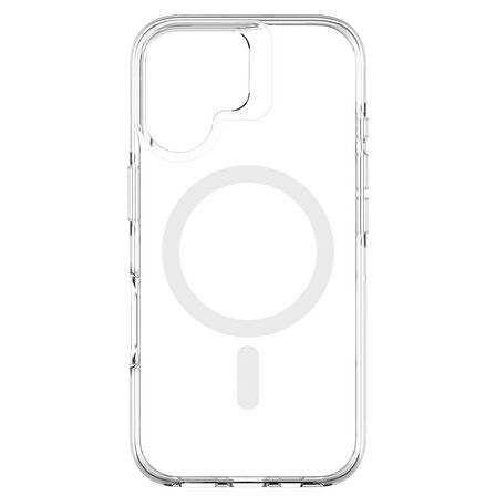 iPhone 16 N-Series 061 Magsafe Uyumlu Şeffaf Manyetik Silikon Kılıf