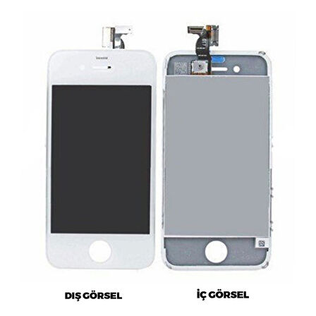 Teknonet Apple iPhone 4 Uyumlu Org Lcd+Dokunmatik+Çıtalı VR-2639