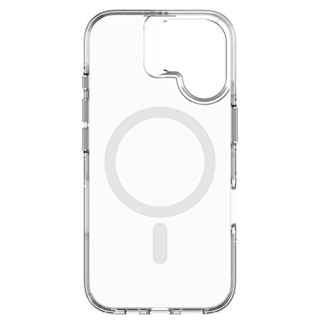 iPhone 16 Neo Hybrid Magsafe Şarj Özellikli Şeffaf Manyetik Silikon Kılıf
