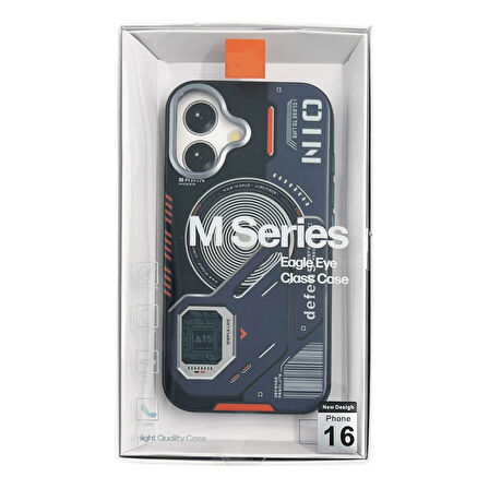 iPhone 16 Uyumlu Nio Magsafe Matte Armor Kılıf (Siyah)
