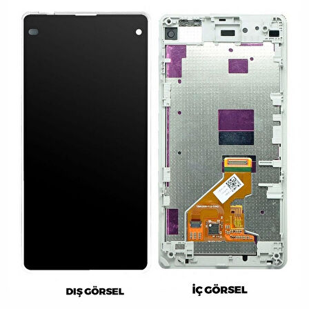 Teknonet Sony Xperia Z1 Mini Uyumlu Org Lcd+Dokunmatik+Çıtalı VR-2981