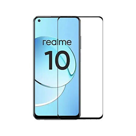 Realme 10 Uyumlu Ön Koruma Temperli Cam Ekran Koruyucu (Şeffaf)