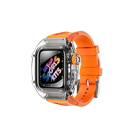 Nettech Apple Watch Ultra 49 mm Uyumlu Kasa Korumalı Kordon NT-110256